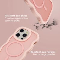 Selencia Coque arrière Wavy avec MagSafe Apple iPhone 14 Pro - Soft Pink