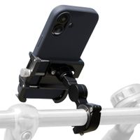 imoshion Support de téléphone Aluminium pour vélo - Rotatif à 360° - Léger - Universel - Noir