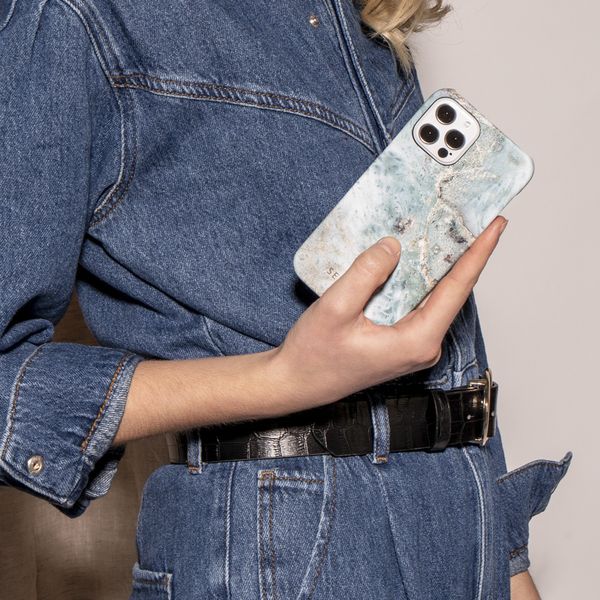 Selencia Coque Maya Fashion iPhone 11 - Marble Blue