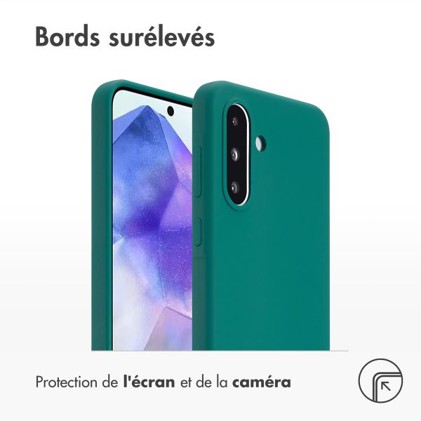 Accezz Coque Liquid Silicone Samsung Galaxy A36 - Forest Green