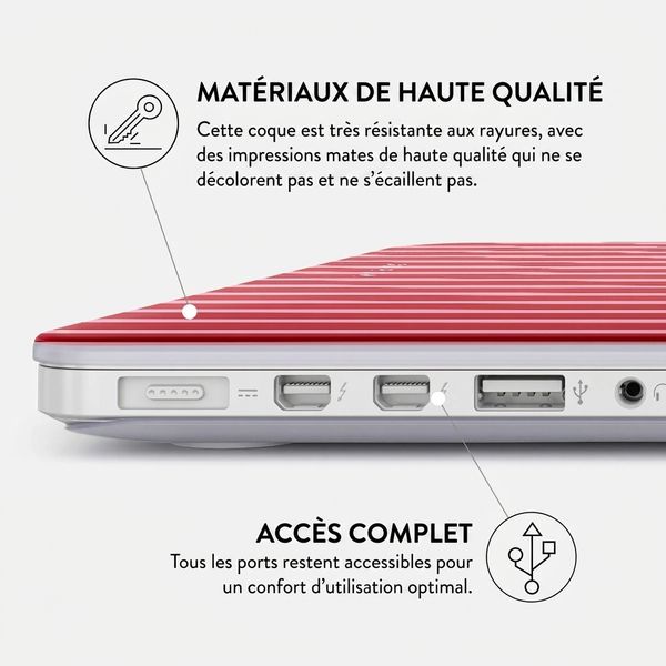 Burga Coque Rigide Apple MacBook Pro 14 pouces (2021 / 2023 M3 chip / 2024 M4 chip / 2025 M5 chip) - Strawberry Jam