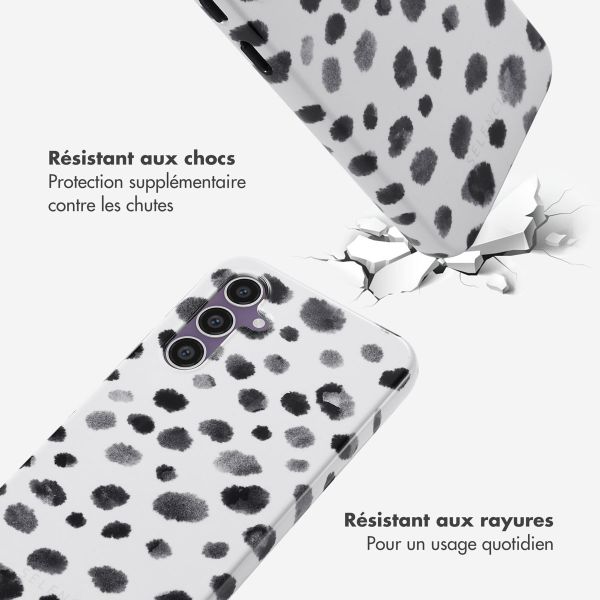 Selencia Coque arrière Vivid Samsung Galaxy S23 FE - Trendy Leopard