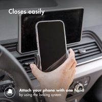 imoshion Support de téléphone pour voiture - Universel - Réglable - Grille de ventilation - Noir