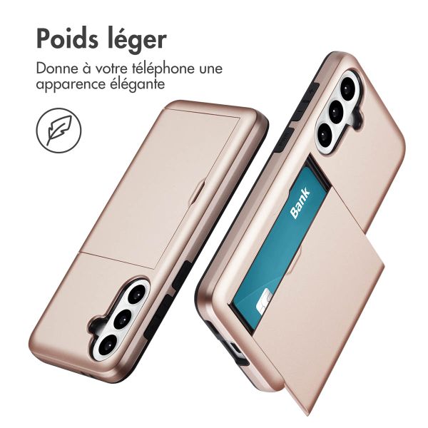 imoshion Coque arrière avec porte-cartes Samsung Galaxy A36 / A56 - Rose Doré