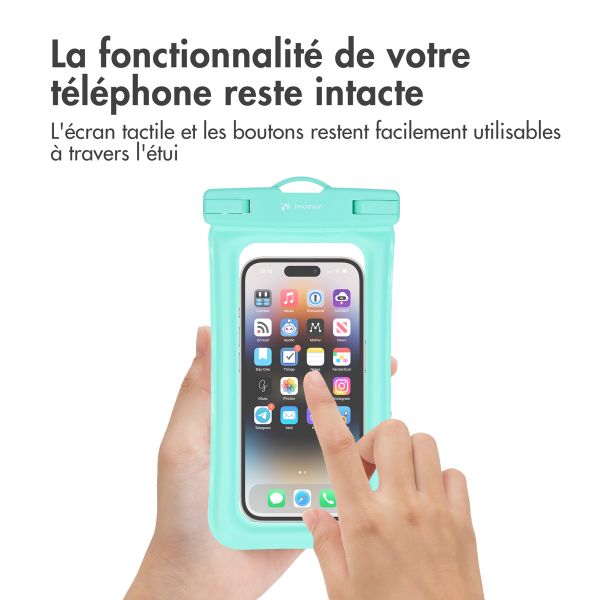 imoshion Pochette étanche universelle - Étui étanche pour téléphone - Turquoise