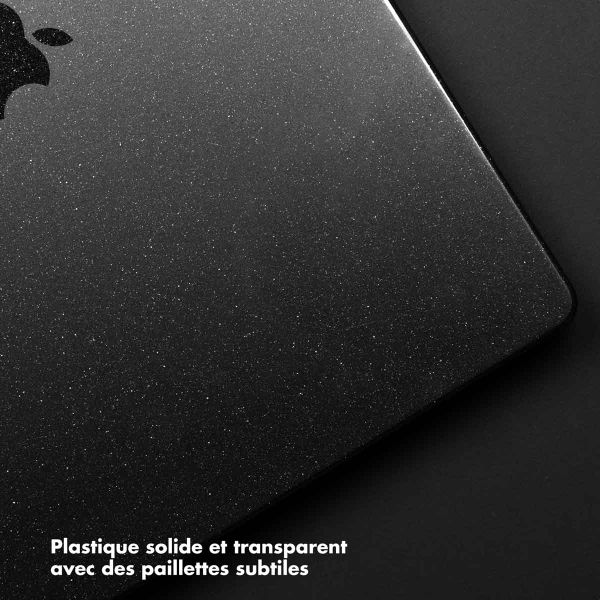 Selencia Coque Paillettes pour MacBook Pro 16 pouces (2021) / Pro 16 pouces (2023) M3 chip - A2485 / A2780 / A2991 / A3186 / A3403 - Noir