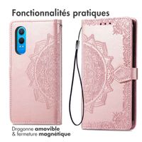 imoshion Etui de téléphone portefeuille Mandala OnePlus Nord CE 4 Lite 5G - Rose Dorée