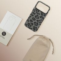 Selencia Coque Sabi imprimé panthère avec MagSafe Apple iPhone 17 Pro Max - Midnight Black