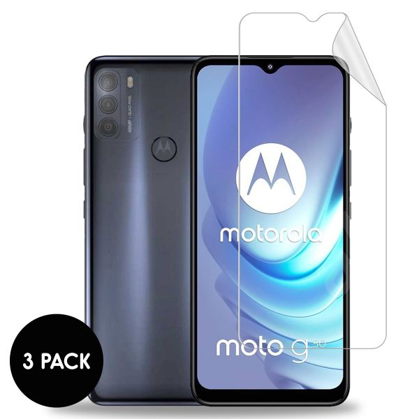 imoshion Protection d'écran Film 3 pack Motorola Moto G50