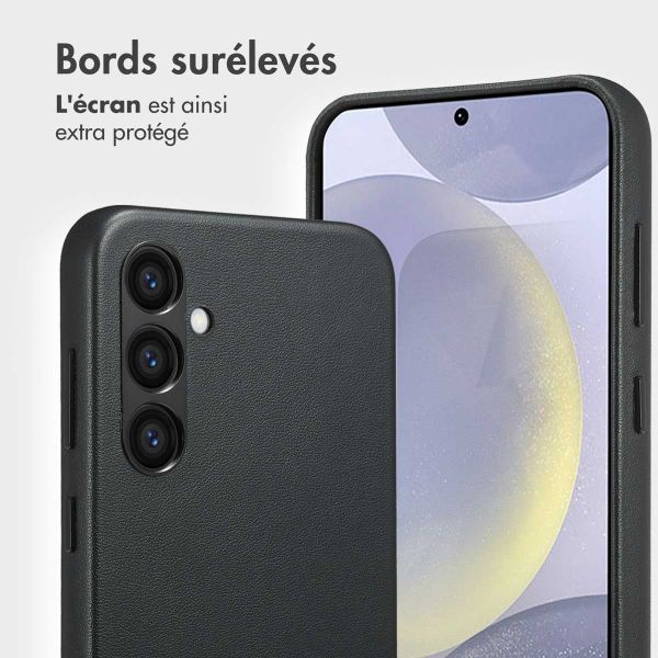 Accezz Étui de télephone portefeuille en cuir 2-en-1 avec MagSafe Samsung Galaxy S24 Plus - Onyx Black