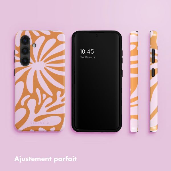 Selencia Coque arrière Vivid Samsung Galaxy S24 - Modern Bloom Pink