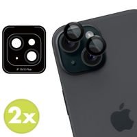 imoshion Lot de 2 protections d'objectif de caméra Apple iPhone 15 / 15 Plus - Black