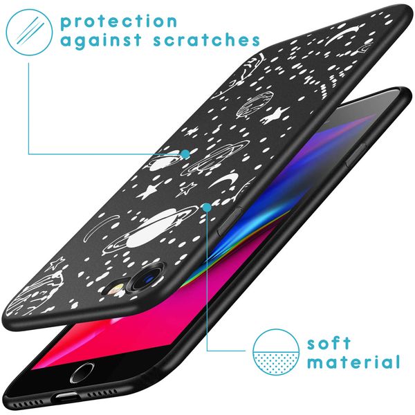 imoshion Coque Design 'iPhone SE (2022 / 2020) / 8 / 7 - Fun galaxy