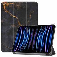 imoshion Coque tablette Design iPad Pro 11 (2022) / Pro 11 (2021) - Black Marble