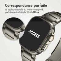 Accezz Bracelet en acier Titane mat Apple Watch Series 1 t/m 11 / SE / Ultra (44/45/46/49 mm) - Titanium