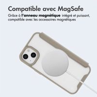 imoshion Bookcase transparente avec MagSafe Apple iPhone 14 / 13 - Beige