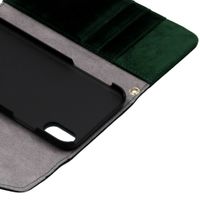 iDeal of Sweden Mayfair Clutch Velvet iPhone Xs / X - Vert