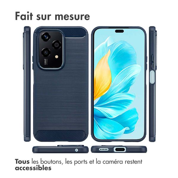 imoshion Coque Brushed Honor 200 Lite - Bleu foncé