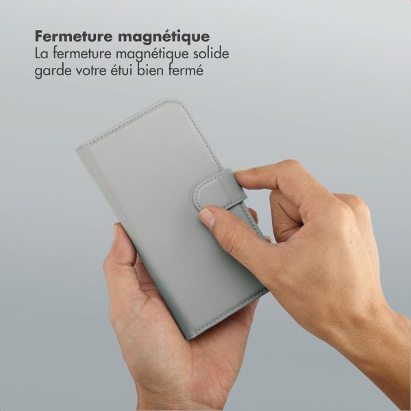 Selencia Étui portefeuille amovible Olyn avec MagSafe Apple iPhone 17 - Gris