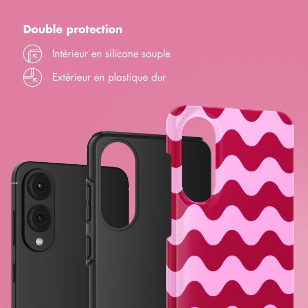 Selencia Coque arrière Vivid Samsung Galaxy S25 Edge - Wave Vibes Lipstick