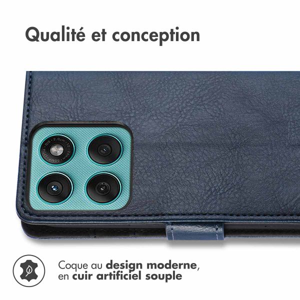 imoshion Étui de télephone portefeuille Motorola Edge 60 Fusion - Bleu foncé