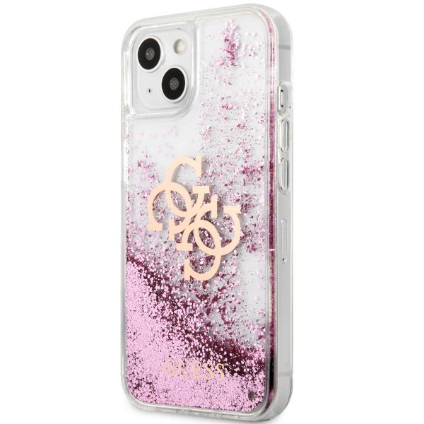 Guess Coque 4G Logo Liquid Glitter Apple iPhone 13 - Rose