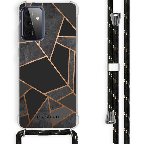 imoshion Coque Design avec cordon Samsung Galaxy A72 - Black Graphic