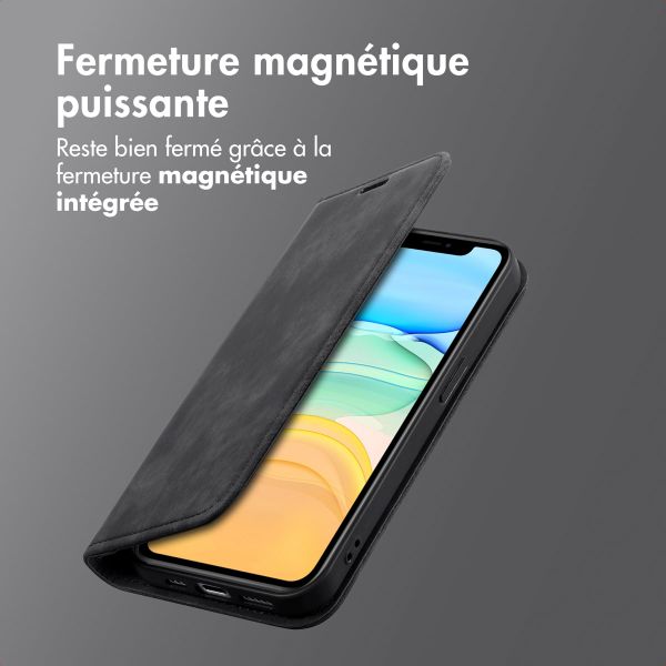imoshion Étui de téléphone portefeuille Slim Apple iPhone 11 - Noir