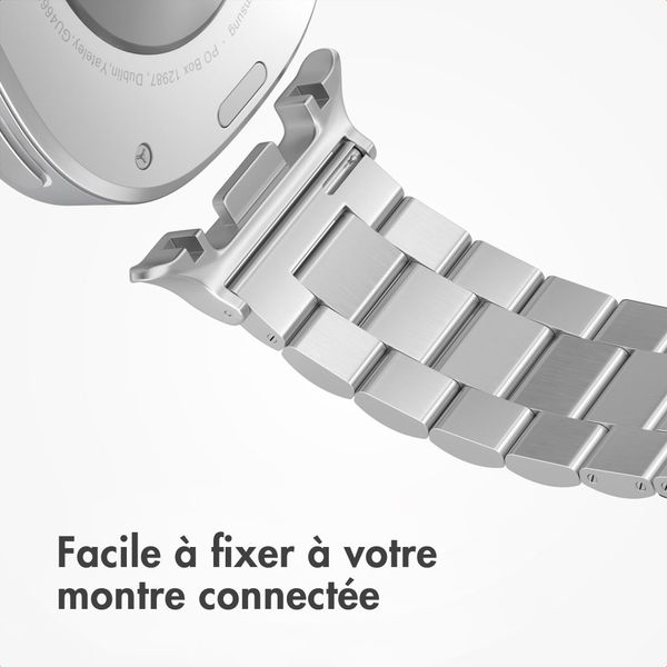 imoshion Bracelet en acier Samsung Galaxy Watch 8 (40/44mm) / Classic (46mm) - Argent