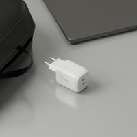 Belkin ﻿Adaptateur Boost↑Charge™ GaN Pro 2 ports - USB-C - 65 W - Blanc