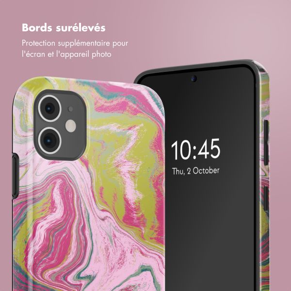 Selencia Coque arrière Vivid Apple iPhone 11 - Marble Pink