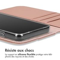 Accezz Étui de téléphone portefeuille Wallet Samsung Galaxy S22 Plus - Rose Champagne