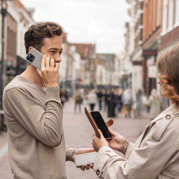 Selencia Étui portefeuille amovible Olyn avec MagSafe Samsung Galaxy S24 FE - Gris