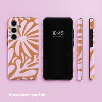 Selencia Coque arrière Vivid Samsung Galaxy S25 - Modern Bloom Pink