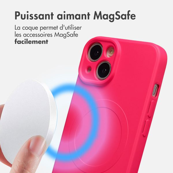 imoshion Coque Couleur avec MagSafe Apple iPhone 14 - Neon Pink