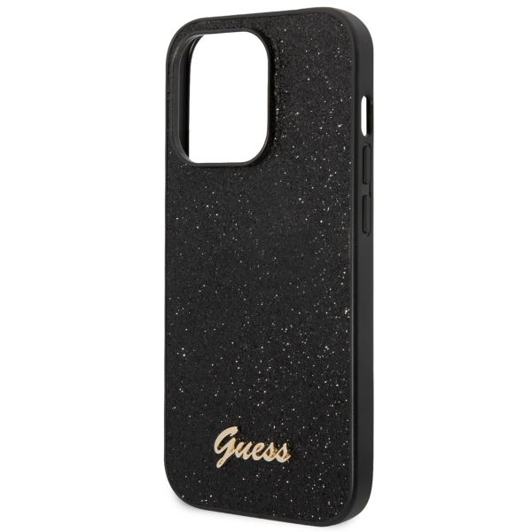 Guess Coque Glitter Flakes Apple iPhone 14 Pro - Noir
