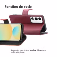 imoshion Étui de télephone portefeuille Oppo A5 5G (2025) - Bordeaux