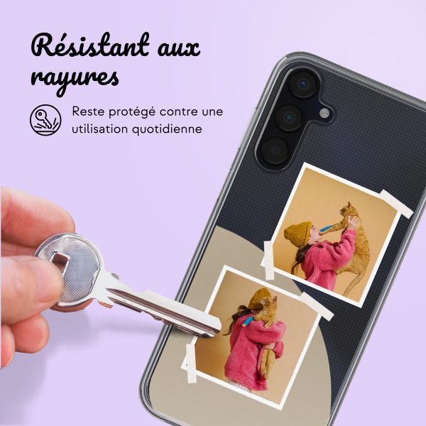 Coque personnalisée avec pellicule N°2 Samsung Galaxy A15 - Transparent