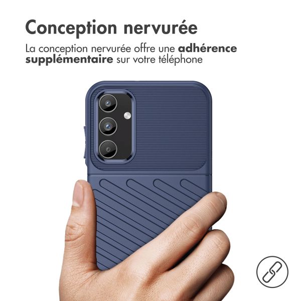 imoshion Coque arrière Thunder Samsung Galaxy A15 (5G/4G) - Bleu foncé