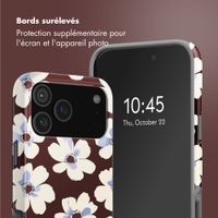 Selencia Coque arrière Vivid avec MagSafe Apple iPhone 17 Pro Max - Choco Flower Pop