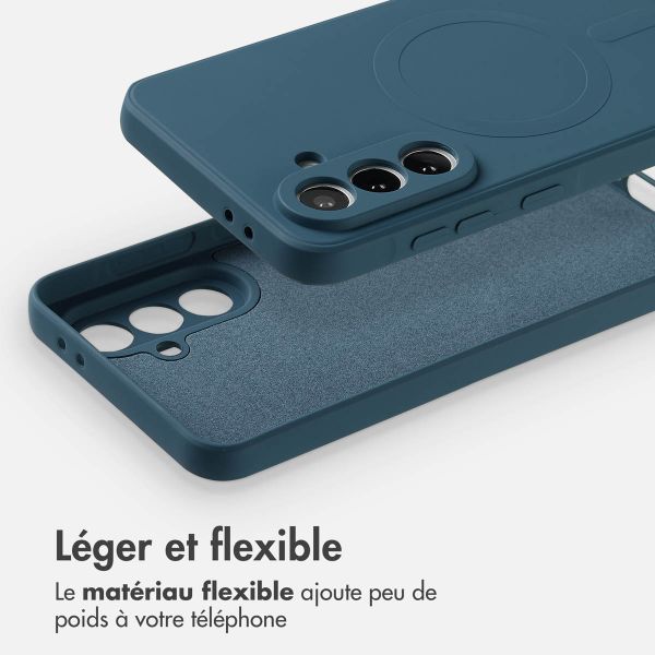 imoshion Coque Couleur avec MagSafe Samsung Galaxy A56 - Bleu foncé