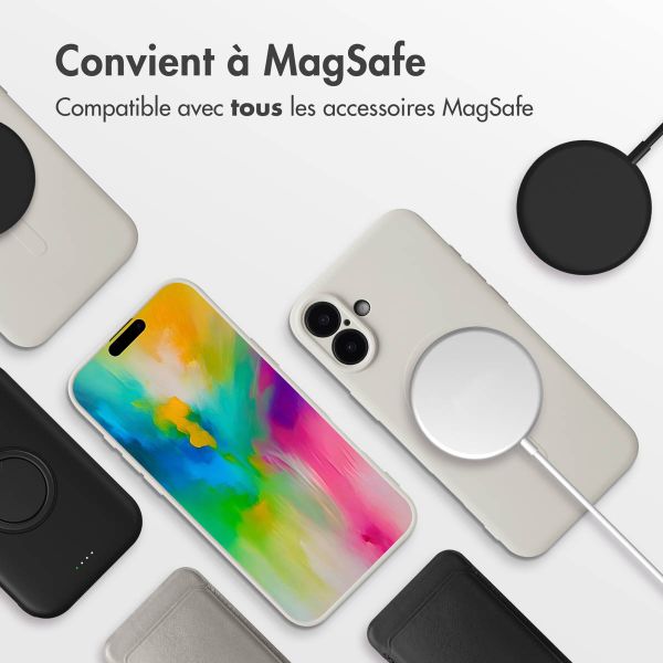 imoshion Coque Couleur avec MagSafe Apple iPhone 16 Plus - Beige