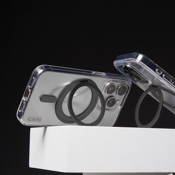 CARE by PanzerGlass Coque Kickstand MagSafe Apple iPhone 16 - Noir