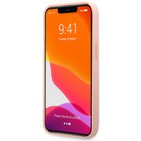 Guess Coque 4G Metal Logo Saffiano Apple iPhone 13 Pro - Rose