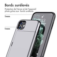 imoshion Coque arrière avec porte-cartes Apple iPhone 11 - Gris