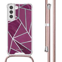 imoshion Coque Design avec cordon Samsung Galaxy S22 - Bordeaux Graphic