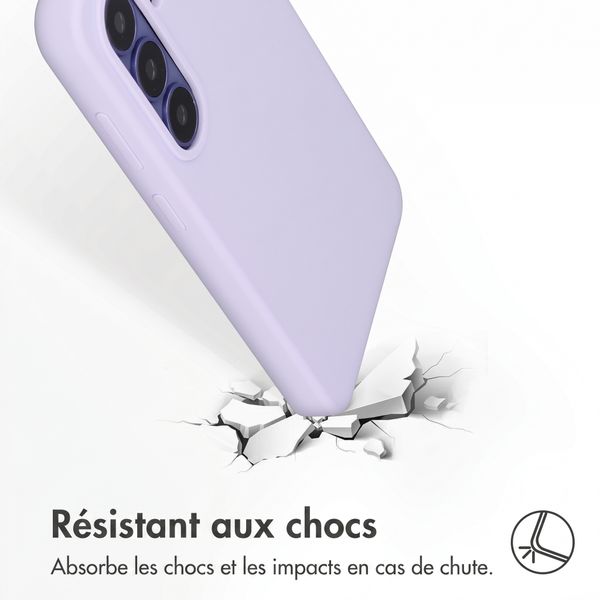 Accezz Coque Liquid Silicone avec MagSafe Samsung Galaxy S26 - Violet