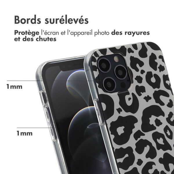 imoshion Coque Design iPhone 12 (Pro) - Leopard Transparent