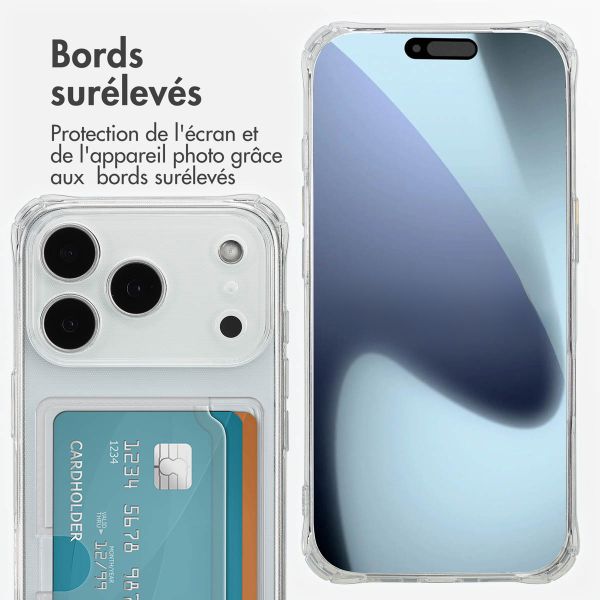 imoshion Coque silicone avec porte-cartes Apple iPhone 17 Pro - Transparent