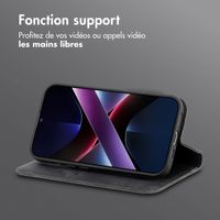 imoshion Étui de téléphone portefeuille Slim Xiaomi Poco X7 Pro - Noir